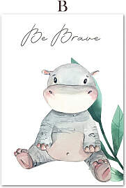 TPFLiving Poster Leinwand / Kinderzimmer Bild - /