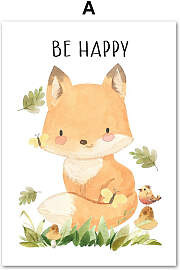 TPFLiving Poster Leinwand / Kinderzimmer Bild -
