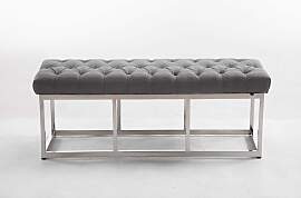 TPFLiving Sitzbank Amor Stoff - Gestell Edelstahl