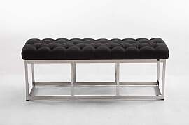 TPFLiving Sitzbank Amor Stoff - Gestell Edelstahl