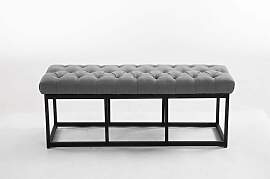 TPFLiving Sitzbank Amor Stoff - Gestell matt