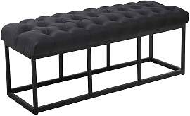 TPFLiving Sitzbank Amor Stoff - Gestell matt