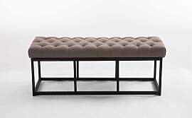 TPFLiving Sitzbank Amor Stoff - Gestell matt