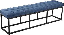 TPFLiving Sitzbank Amor Stoff - Gestell matt