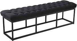 TPFLiving Sitzbank Amor Stoff - Gestell matt