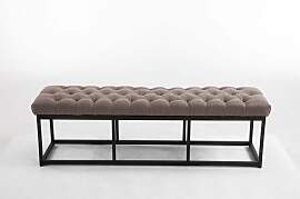 TPFLiving Sitzbank Amor Stoff - Gestell matt