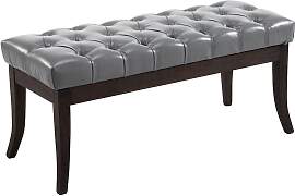 TPFLiving Sitzbank Romeo Kunstleder antik-dunkel