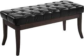 TPFLiving Sitzbank Romeo Kunstleder antik-dunkel