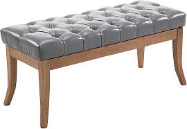 TPFLiving Sitzbank Romeo Kunstleder antik-hell 100 