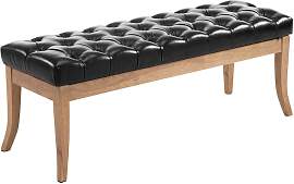 TPFLiving Sitzbank Romeo Kunstleder antik-hell 120 