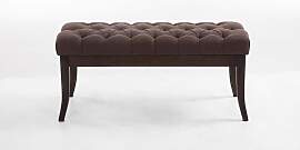 TPFLiving Sitzbank Romeo Stoff antik-dunkel 100 -
