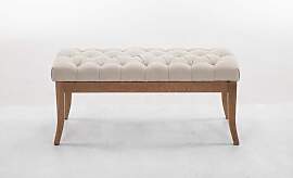 TPFLiving Sitzbank Romeo Stoff antik-hell 100 -