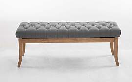 TPFLiving Sitzbank Romeo Stoff antik-hell 120 -