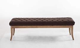 TPFLiving Sitzbank Romeo Stoff antik-hell 150 -