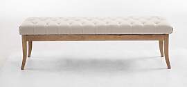 TPFLiving Sitzbank Romeo Stoff antik-hell 150 -