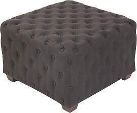 TPFLiving Sitzhocker Nantes Stoff - dunkelgrau