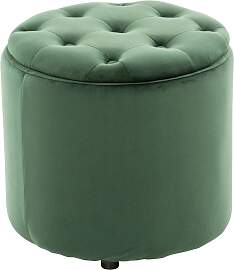 TPFLiving Sitzhocker Paris Samt - grün Stück