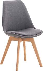 TPFLiving Stuhl Lines Stoff - grau Stück