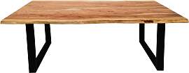 TPFLiving Tisch 200 x 100 cm Platte Akazie,
