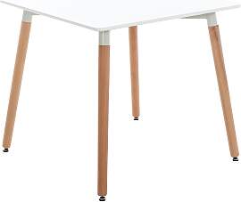 TPFLiving Tisch Vivien 80 Natura - weiß Stück