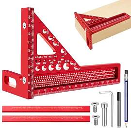 TPTGIAR 3D-Mehrwinkel-Messlineal, 22.5-90 Winkel