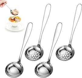 TPTGIAR 4 Stück Suppenkelle Edelstahl: 20cm