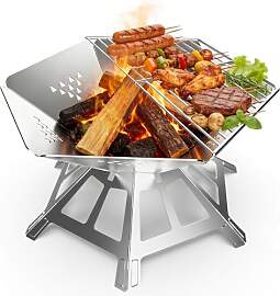 Tragbare Feuerstelle Edelstahl füR Outdoor Den