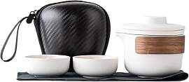 Tragbare Reise Kung Fu Tee Set PorzellanTeeservice 