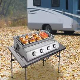 Tragbarer Grill mit Propangas und 4 Brennern,