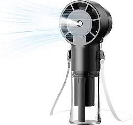 Tragbarer Hand Ventilator mit Wassernebel, USB