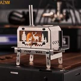 Tragbarer Mini-Klapp-Holzkohleofen aus Edelstahl,