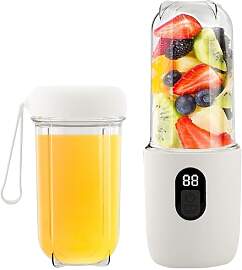 Tragbarer Mixer, 500ml Smoothie Maker,16-Blatt