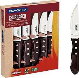 Tramontina JUMBO 6 Steakmesser, Wellenschliff,