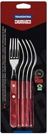 Tramontina Steakgabel Set, 6-Teilig, Edelstahl,