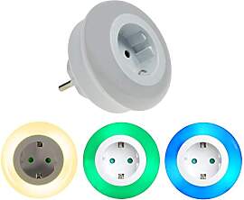 Trango 1er Set 11-053 LED Nachtlicht mit Steckdose 