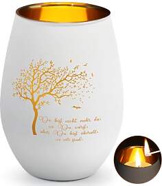 Trauerlicht Teelichter mit Spruch Du bist Nicht