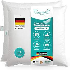 Traumwelt Natur Made in Germany 3-Kammer Daunen
