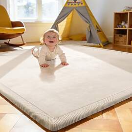 Treeboy Spielmatte Baby 200x150x2cm beige –