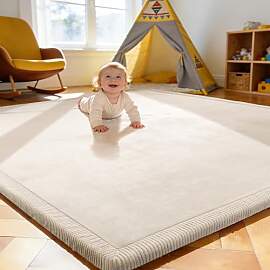 Treeboy Spielmatte Baby 200x280x2cm beige –