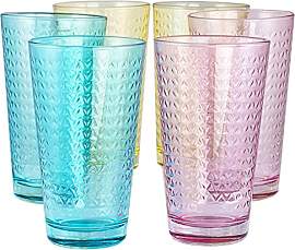 TREND FOR HOME Gläser Bunt 6er Set Trinkgläser