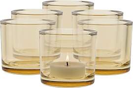Trend For Home Kerzenständer Glas H: 8 cm Ø 9 cm 