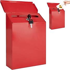 Trendecor Briefkasten Anthrazit, 22 x 6.5 x 29cm