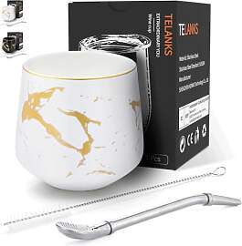 Trendiger Mattbecher, 200 ml, Yerba-Keramikbecher, 