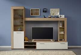 trendteam smart living - Logo - Wohnwand - Braun - 