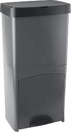 Treteimer Recycle Schwarz/Anthrazit ca. 70l