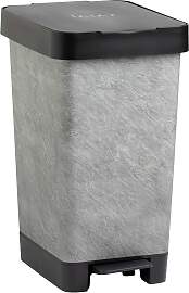 Treteimer Style Schwarz/Grau ca. 25l