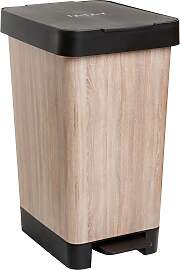 Treteimer Style Schwarz/Kirschbaumfarb ca. 25l