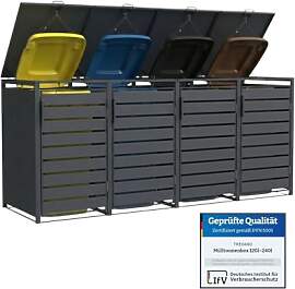 TREVANO Mülltonnenbox 4er 240l -
