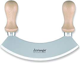 triangle Wiegemesser 14 cm, Holzgriffe,