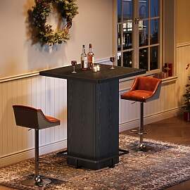 Tribesigns Bartisch, 100 cm hoher quadratischer